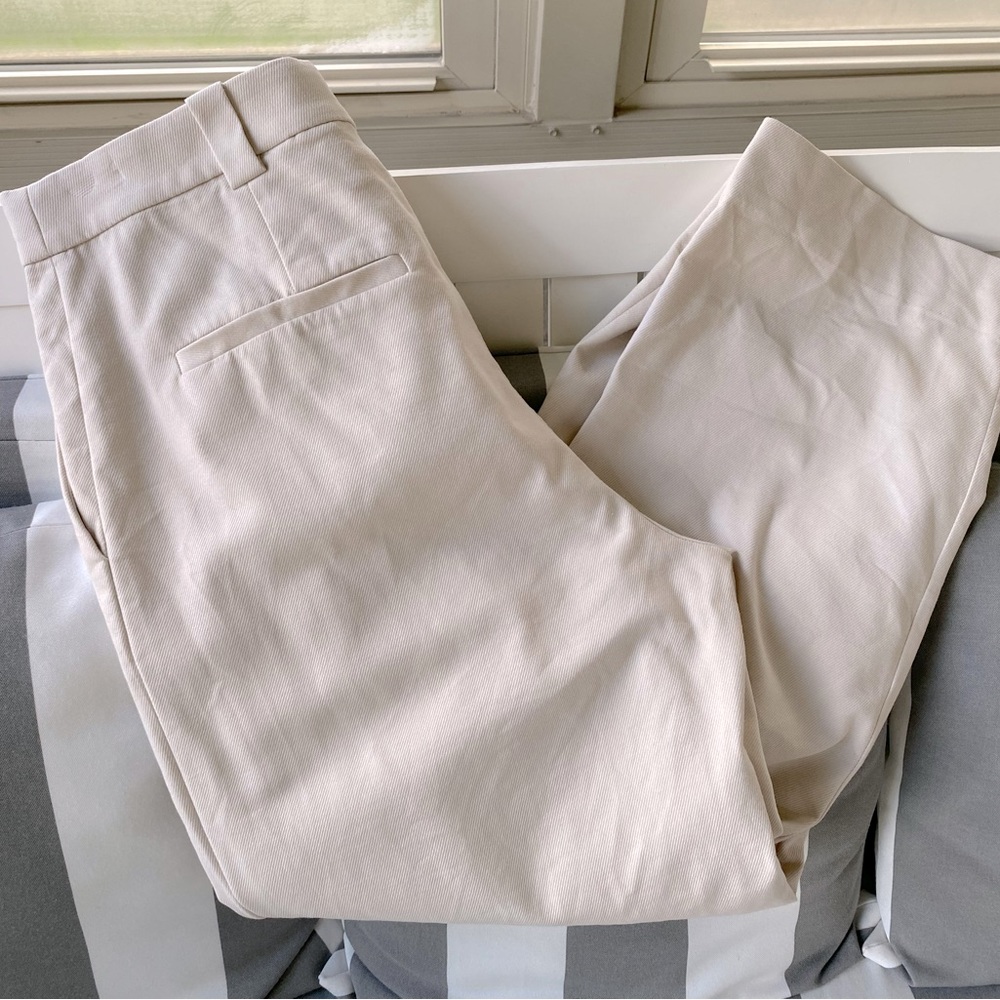 & Other Stories, Pleated, Beige, High-Waisted Trousers!